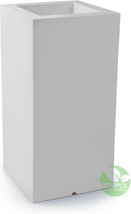Monumo Donica Z Polietylenu Tower Pot M Biały