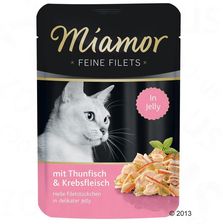 Miamor Feine Filets w saszetkach Kurczak z tuńczykiem 12x100g