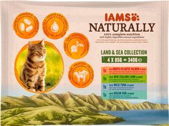 Karma dla kota IAMS Naturally Adult Cat Land & Sea Collection 4x85 g - zdjęcie 1