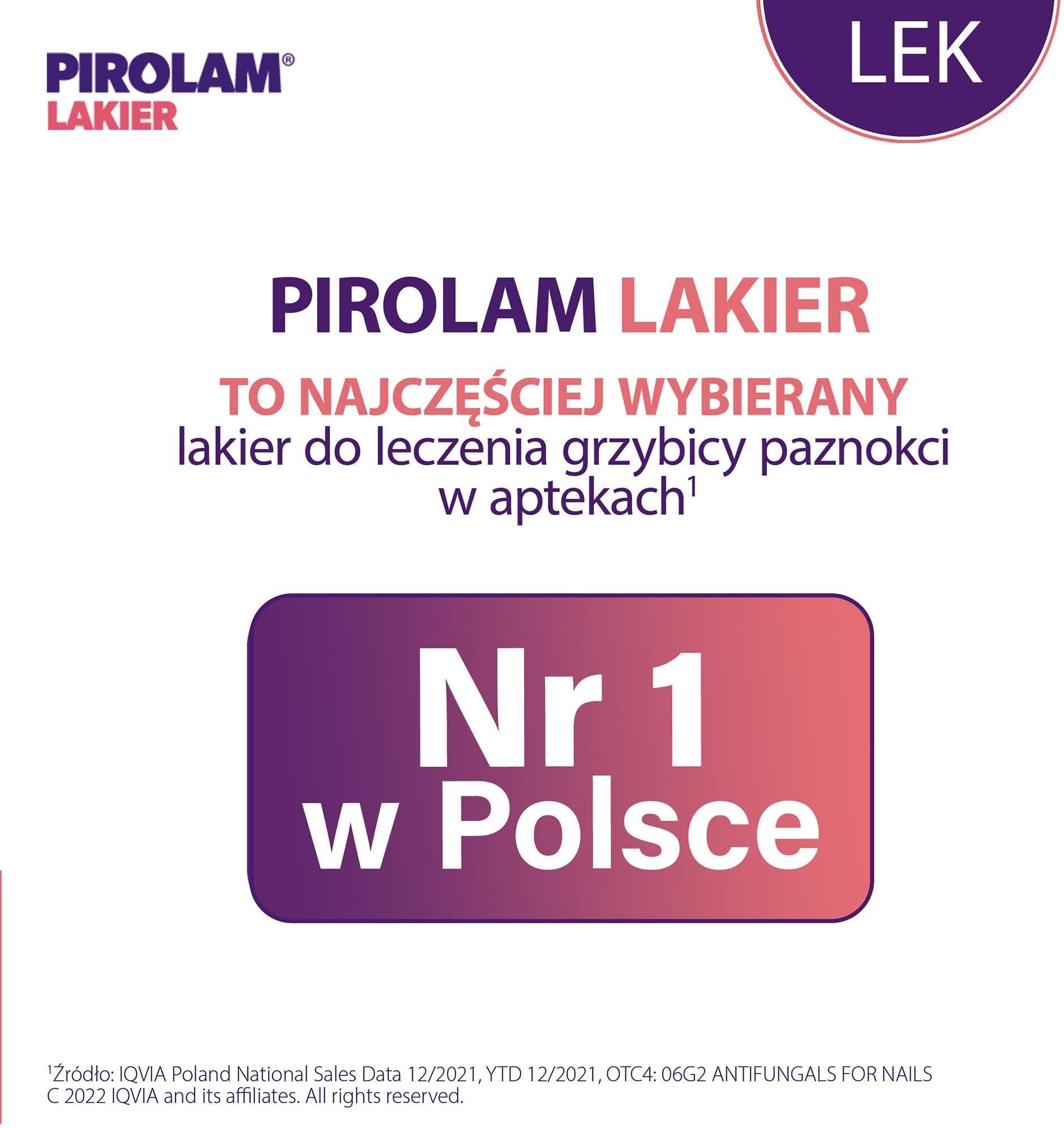 Pirolam lakier do paznokci 80mg/g 4g