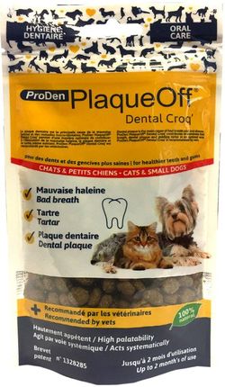 ProDen PlaqueOff Dental Bite przysmak dentystyczny 2x60g 