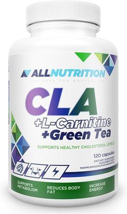 Allnutrition Cla + L-Carnitine + Green Tea 120Caps Reduktor tłuszczu - Ceny  i opinie