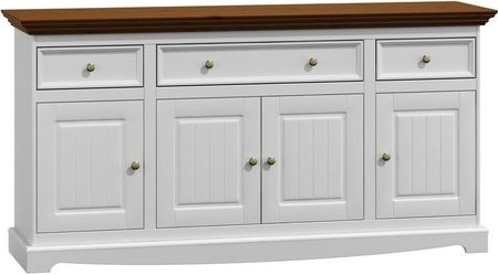 Meble Zych Komoda sosnowa 4.3 Belluno Elegante biały/orzech