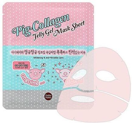 Holika Holika Pig Collagen Jelly Gel Mask Sheet Hydrożelowa Maska w Dwóch Płatach 1 szt.