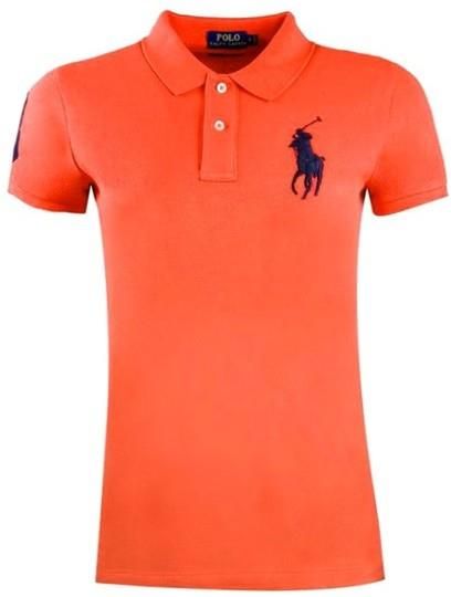 Koszulka Polo Ralph Lauren SKINNY-FIT Big Pony Orange L