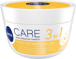 Zdjęcie Krem Nivea Care 3w1 Lekki Przeciwzmarszczkowy na dzień i noc 50ml - Kisielice