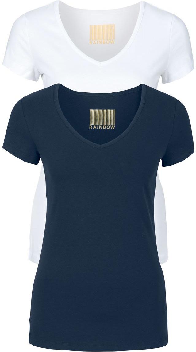 T shirt damski z dekoltem w serek (2 szt.) Ceny i opinie serek damskie koszule i bluzki Bonprix, porównaj ceny i kup