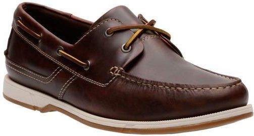 Clarks Mokasyny Fulmen Row Dark Tan Leather Ceny i opinie Ceneo.pl