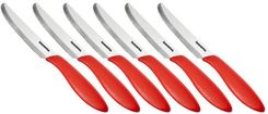 Tescoma Nóż Stołowy Presto 12cm 6szt Czerwony (86305420) - Noże stołowe