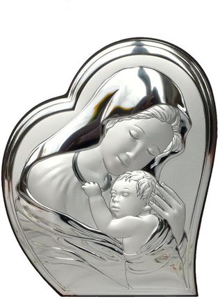 ŚwiętyMarek Obrazek Srebrny Matka Boska Z Dzieciątkiem
