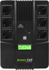 Green Cell UPS Green Cell AiO z wyświetlaczem LCD 800VA (UPS07) - Zasilacze awaryjne UPS
