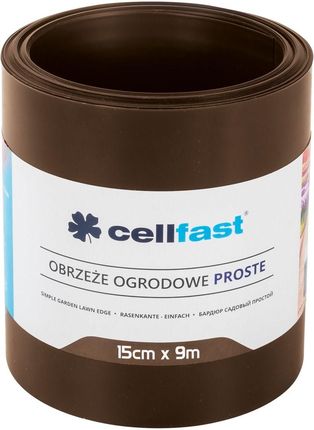 Cellfast Obrzeże ogrodowe proste 15cm Brązowe 9m (30212H)