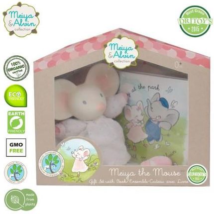 Meiya & Alvin Meiya Mouse Mini Deluxe Teether Gift Set with Book