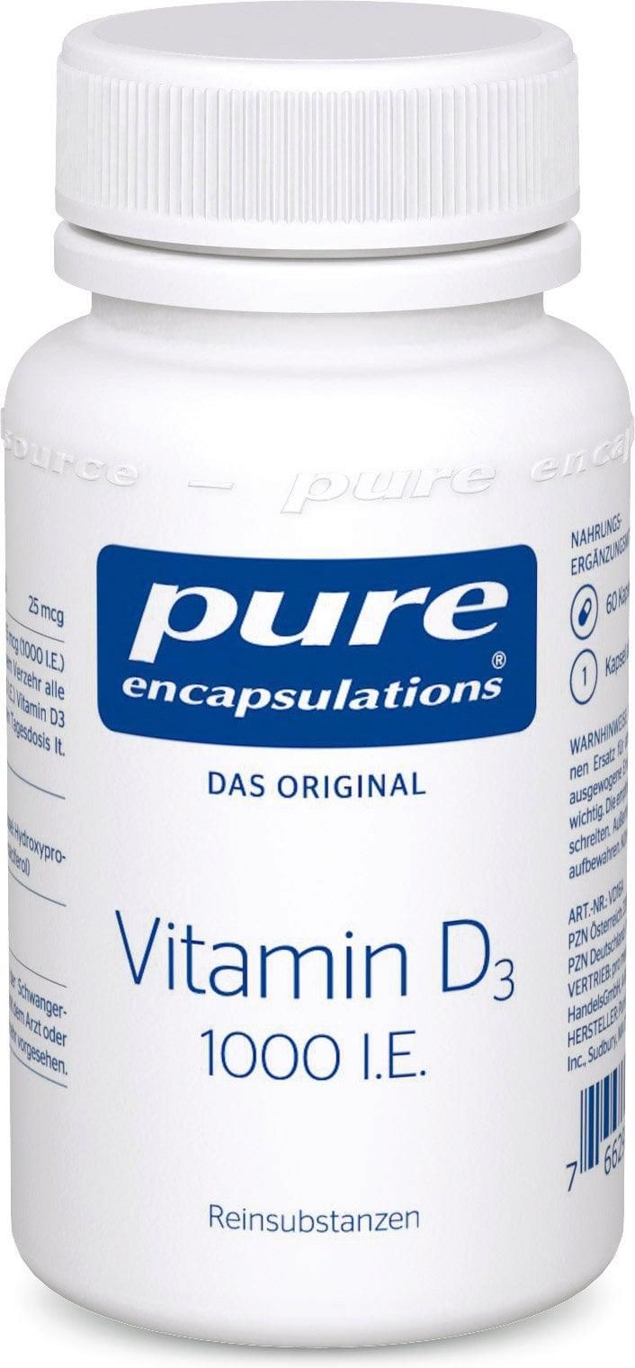 Pure Encapsulations Witamina D3 1000 Ie 60 Kaps