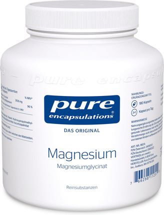 Pure Encapsulations Magnez glicynian magnezu 180 kaps.