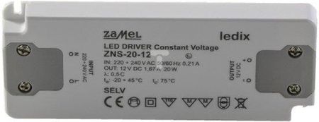 zamel Zasilacz LED slim 12V DC 20W ZNS-20-12 LDX10000138