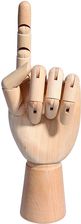 Zdjęcie Leniar Model dłoni drewniany 25 cm lewa - Łagów