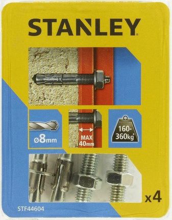 Stanley Kotwy przelotowe Fatmax stalowe mechaniczne 8 x 80 mm 4 szt. STF44604