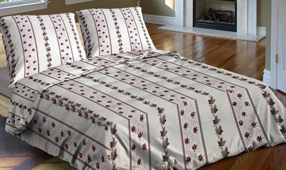 Pościel Z Kory 200x220 R1161 Bluszcz Guziki 100 Bawełna Gruba