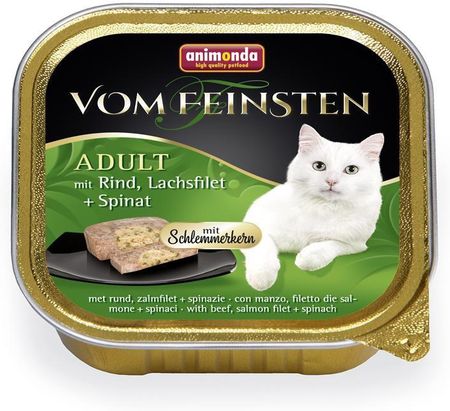 ANIMONDA Vom Feinsten Classic Cat wołowina łosoś szpinak 32x100g