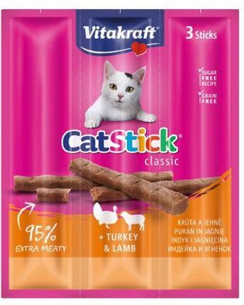 VITAKRAFT Cat Stick Mini przysmak smak indyk jagnięcina 6szt.