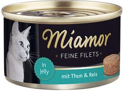 MIAMOR Feline Filets filety mięsne smak tuńczyk z ryżem 185g