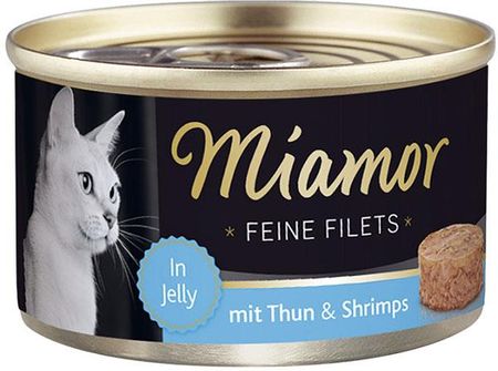 MIAMOR Feline Filets filety mięsne smak tuńczyk z krewetkami 185g