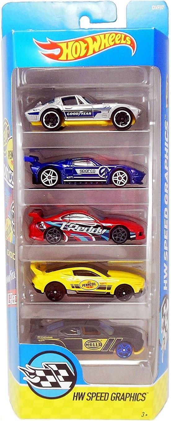 hot wheels hw speed graphics 5 pack