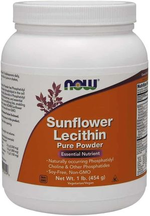 Proszek Now Foods Sunflower Lecithin Pure Powder 454 g