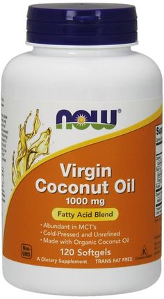 Now Foods Virgin Coconut Oil 1000 Mg 120 kaps.