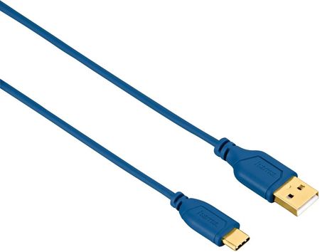 Hama Kabel USB-C - USB 2.0 A Flexi-Slim 0,75m niebieski (135785)