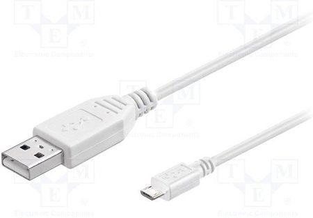 Goobay USB A - Micro USB (M/M) Biały 5m (96195) 