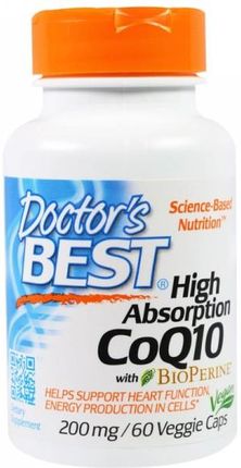 Doctors Best CoQ10 High Absorption 200mg 60 kaps.