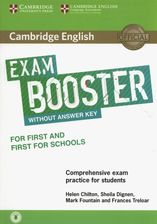 Zdjęcie Cambridge English Exam Booster for First and First for Schools with Audio  Comprehensive Exam Practice for Students - Lębork
