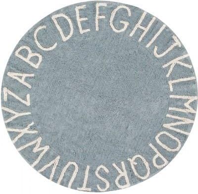 Lorena Canals Dywan Round Abc Vintage Blue Natural 150