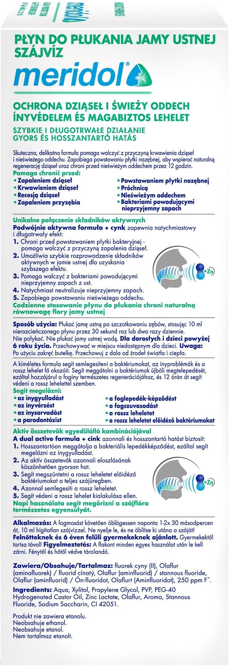 meridol Pewność Oddechu 400ml - zdjęcie 2 meridol Pewność Oddechu 400ml