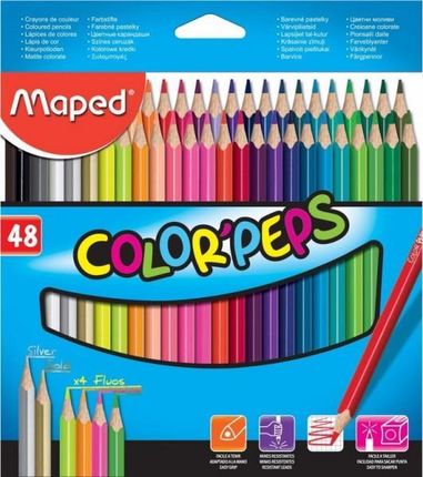 Maped Kredki Colorpeps Ołówkowe Trójkątne 48 Kolorów