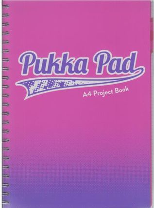 Pukka Pad Project Book Fusion A4/200 W Kratkę Różowy 8408