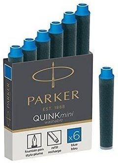 Parker Naboje Mini Niebieskie 6Szt