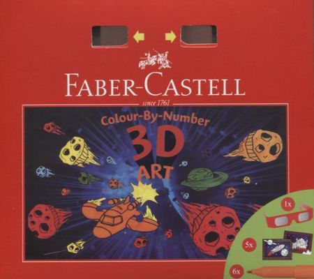 Faber Castell Zestaw 3D Kolorowanka+ Pisaki + Okulary