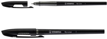 Stabilo Długopis Re-Liner 868F Czarny (10Szt)