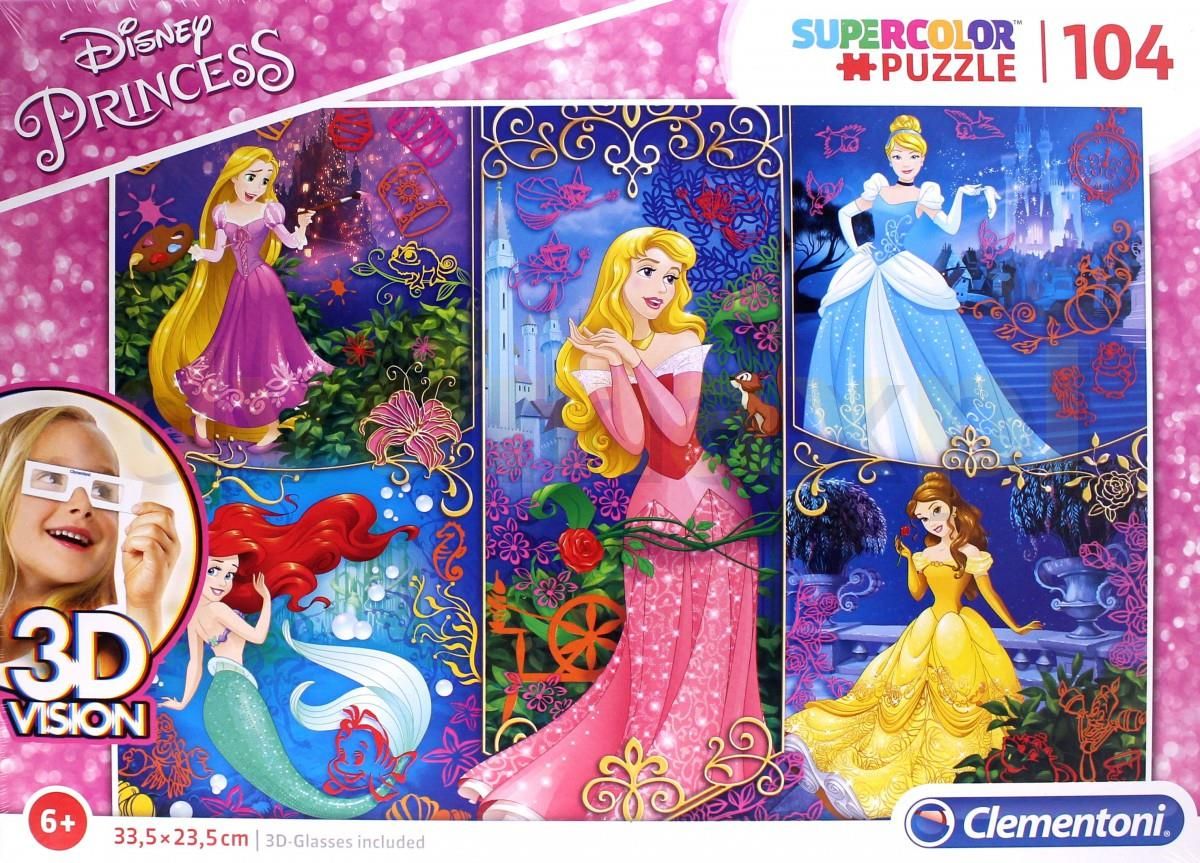 Clementoni Disney Princess Puzzle 3D Vision 104 (32612) - Ceny i opinie ...