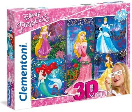 Clementoni Disney Princess Puzzle 3D Vision 104 (32612) - Ceny i opinie ...