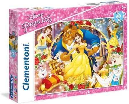 Clementoni Puzzle Supercolor 60 Disney Princess Piękna I Bestia (32612)