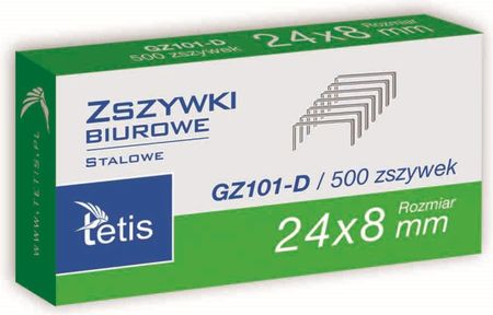 Zszywki 24/8 Tetis 500szt. Gz101-D