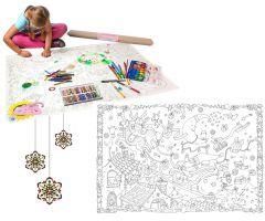 Zdjęcie Monumi W Wigilijną Noc Kolorowanka Podłogowa Xxl Bn - Szamotuły