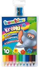 Zdjęcie St. Majewski Kredki Bambino W Drewnie 15 cm 10 Kolorów + Temperówka - Września