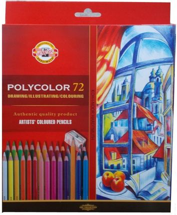 Kredki Polycolor 72 Kolory Opakowanie Metalowe