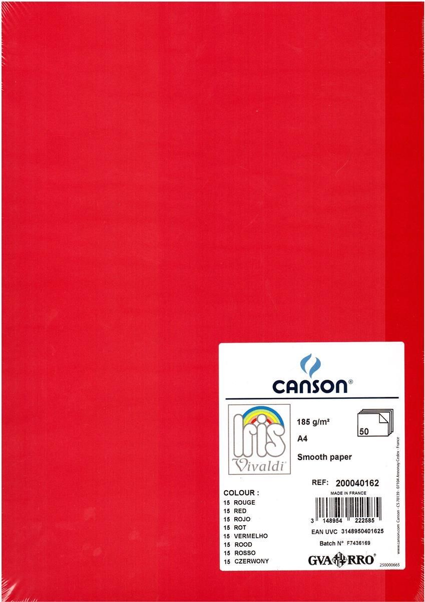 Cartoncino Colorato Iris Vivaldi A4 conf. da 50 Fogli Canson®