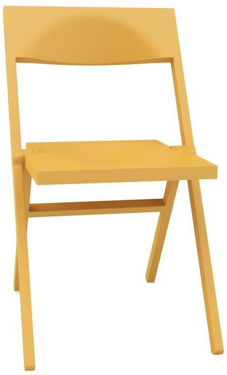 Alessi Krzesło Piana Żółte (Aspn1017) Opinie i atrakcyjne Krzesło składane Alessi Piana, czarne